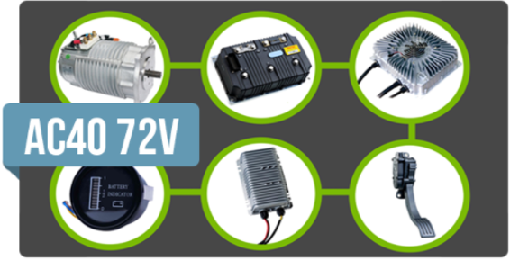 Kit de conversion autos electricos 72v