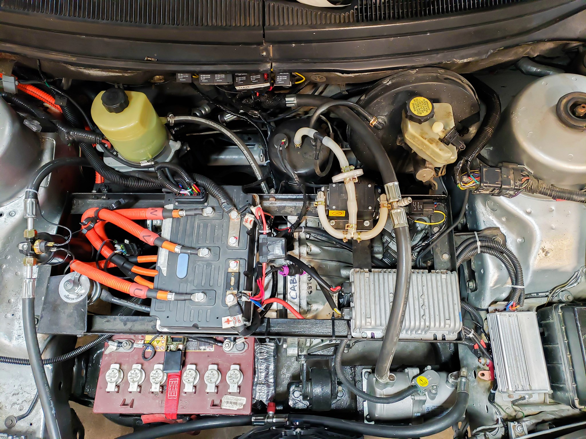 Interior de auto electrico